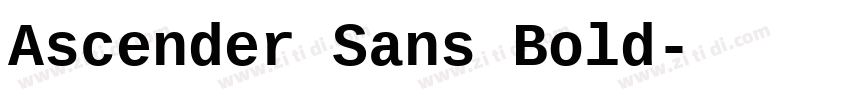 Ascender Sans Bold字体转换